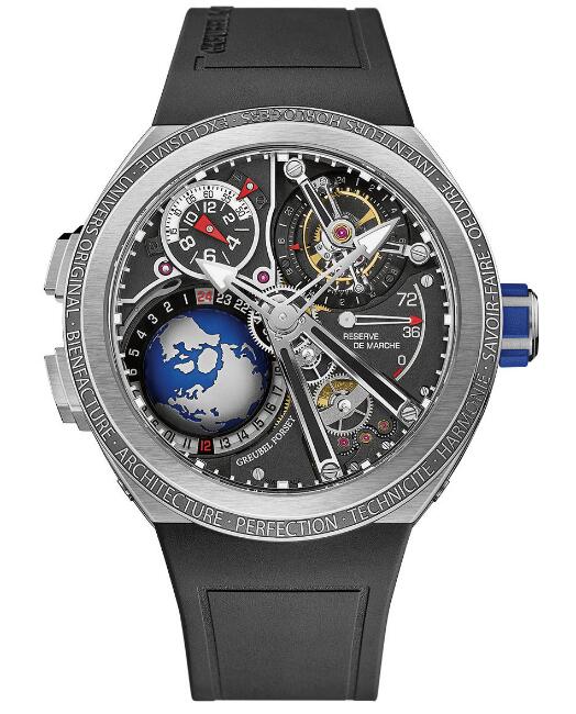 Greubel Forsey GMT Sport Titanium Black Dial replica watch